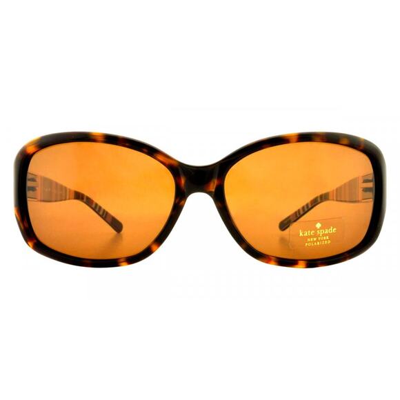 Kate Spade New York Annika/P/S Sunglasses Tortoise/Striped Brown Polarized NWOT - Picture 2 of 12